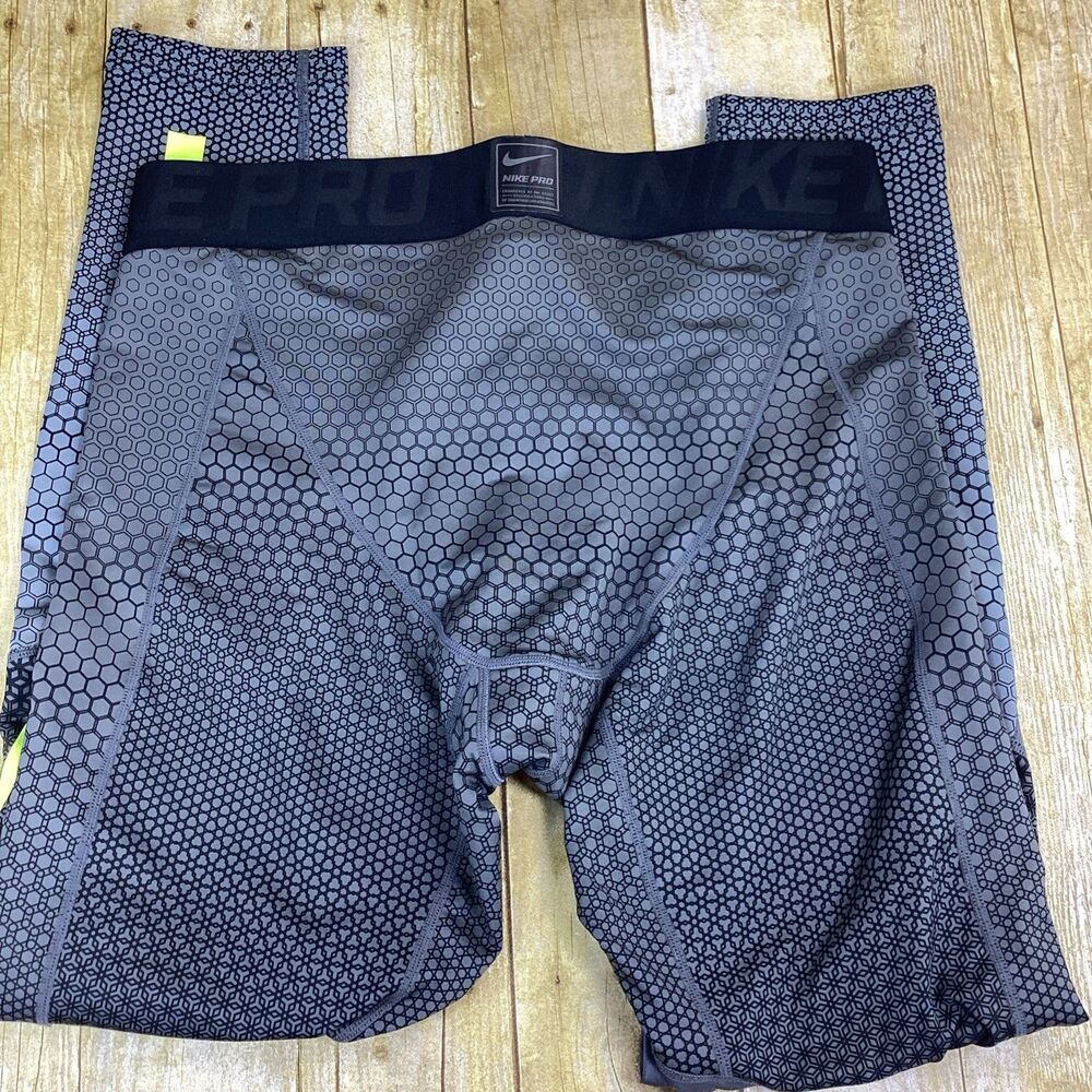 Nike Pro Hyperwarm Mens Size 2XL Black Compression Tight Legging Pant Base Layer - Picture 8 of 11